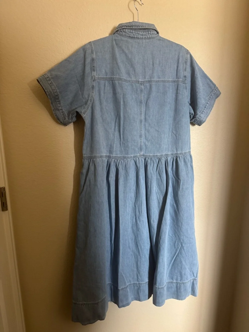 MAYE Montana Denim Shirtdress Size Large Light Flowy Cottage - Picture 10 of 11